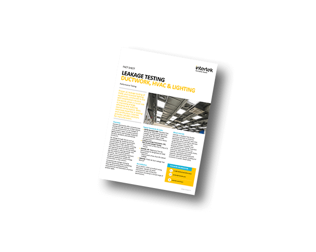 Air Leakage Testing | Fact Sheet