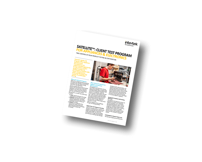 SATELLITE™ Client Test Program for Appliances & Electronics | Fact Sheet