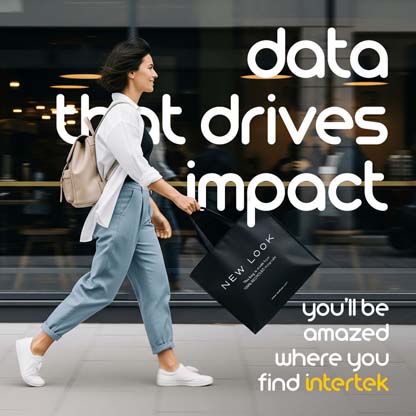 Woman walking with a shopping bag with a motion blur on the background