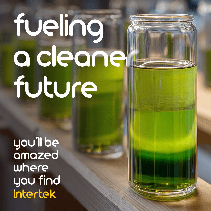 Glass containers filled with green liquids